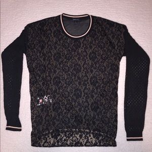 Just Cavalli lacy mesh long sleeve